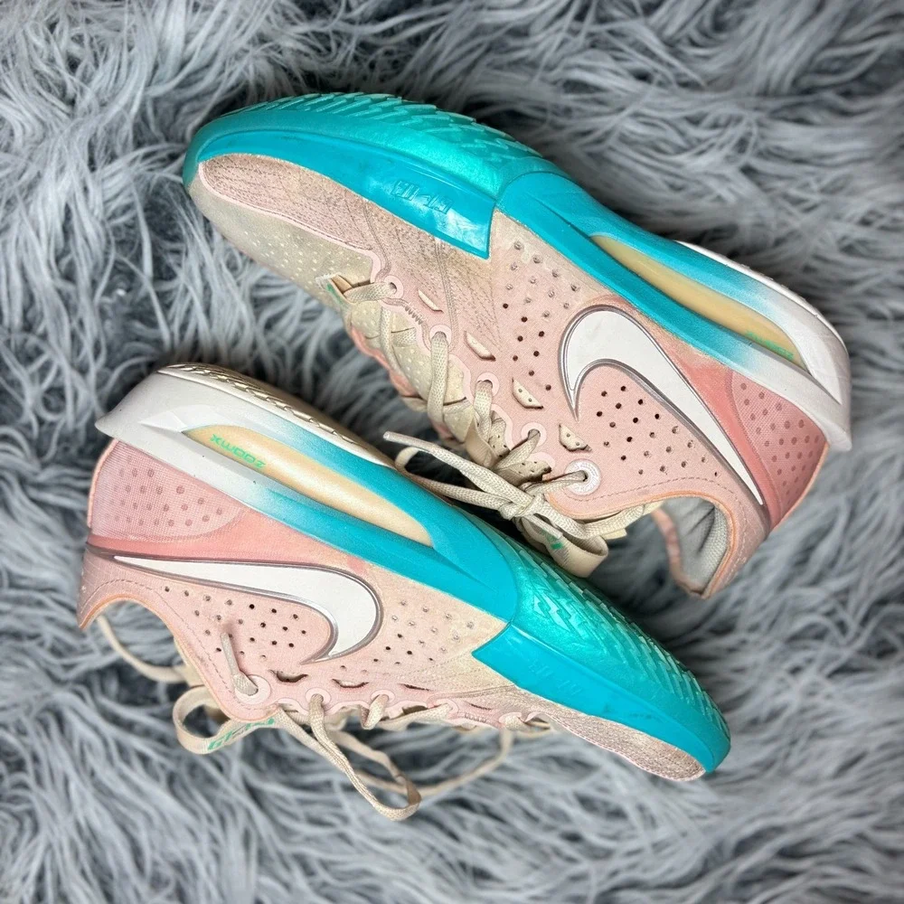 Nike Air Zoom GT Cut 3 Washed Coral Chalk‎ Sneakers Men's Size 9 US DV2913 601